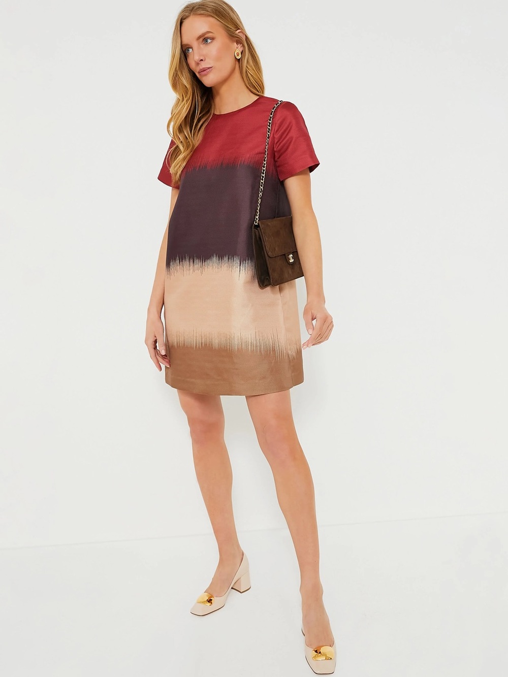 Sienna Stripe Short Sleeve Marlowe Dress